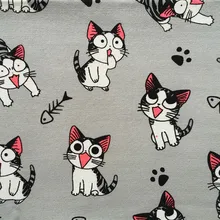 Холщовая ткань с принтом из хлопка