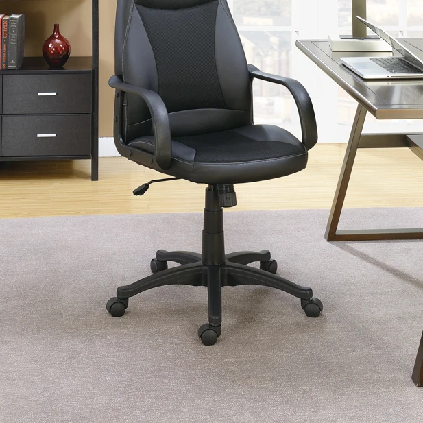 Office Chair With Adjustable Height, Black