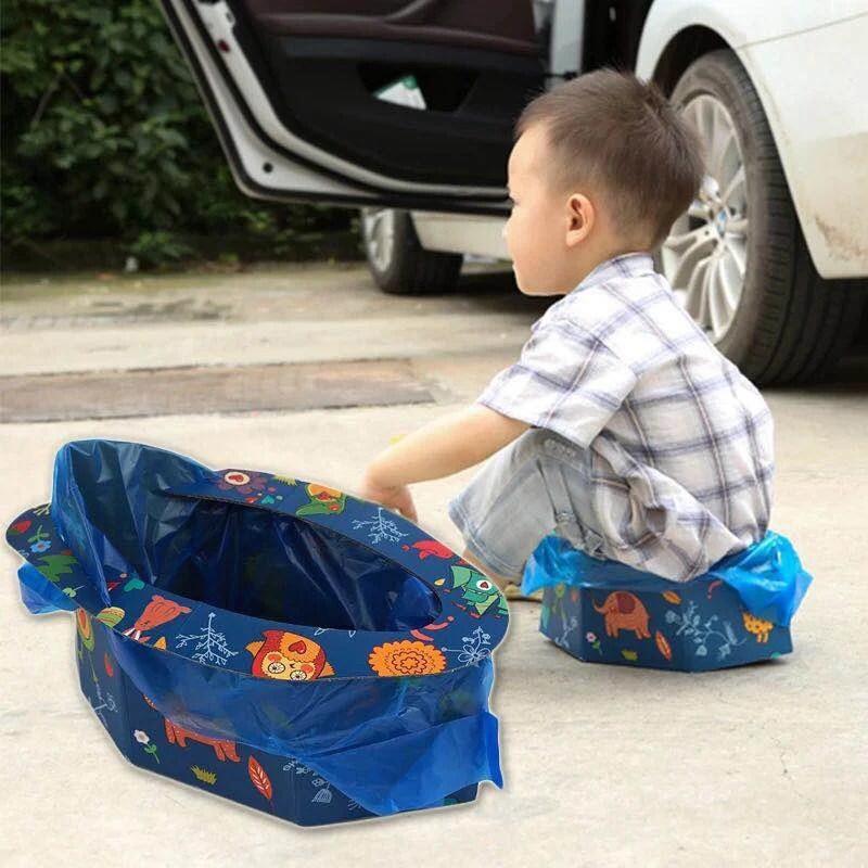 

Baby Miniature Toilet Children Folding Portable Pot Paper Folding Portable Potty Bedpan Travel Pot Emergency Toilet