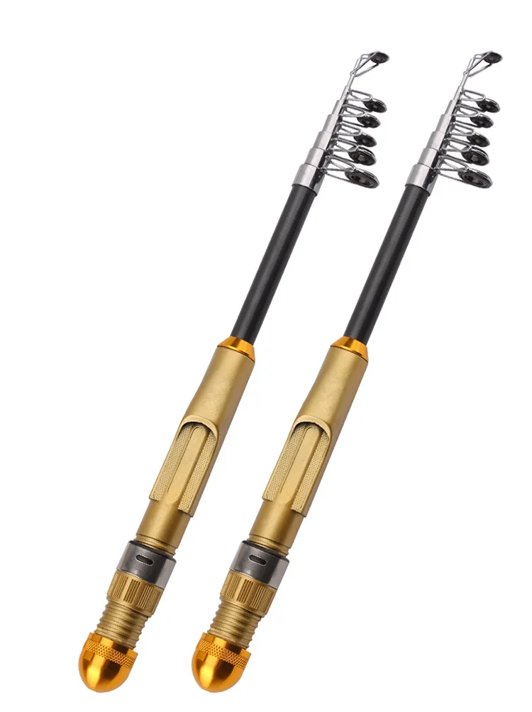 Dro[p shipping Spinning/Baitcasting Fishing Rod Pole 130/150cm Portable Carbon Fiber Fishing Rod Mini Carp Feeder Fishing Rod