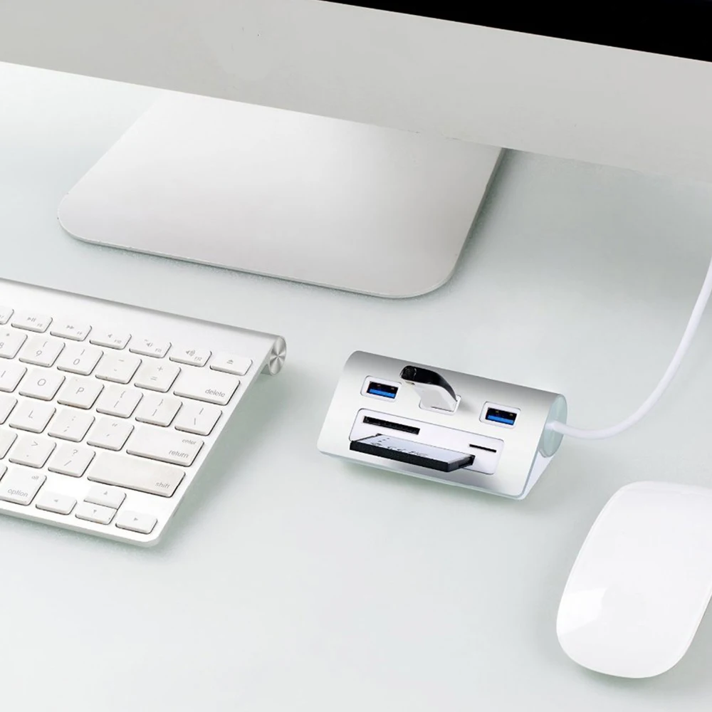 Usb концентратор с 3 портами и слотами для SD/Micro SD/CF/TF карт Новое поступление|powered usb
