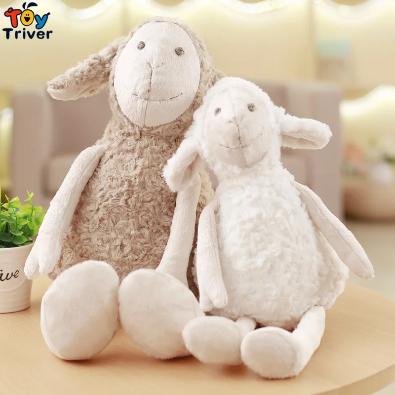 Популярные плюшевые вьющиеся Frizzle овец ягненка пары игрушки мягкие куклы Baby Дети Kawaii подарок на день рождения Главная Магазин Декор