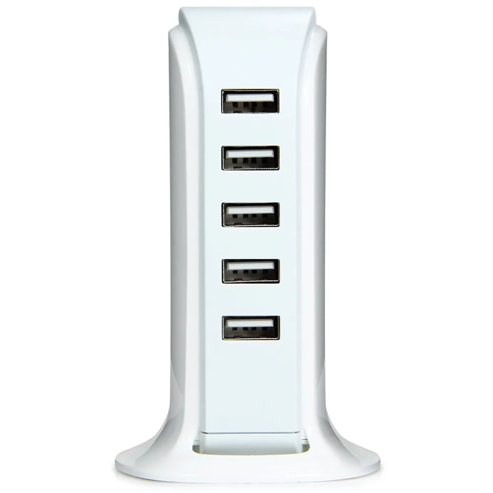 5 USB многопортовое зарядное устройство с европейской вилкой, настольный концентратор, зарядная станция, адаптер питания для Macbook, смартфона, ПК, iMac, концентратор, адаптер 25