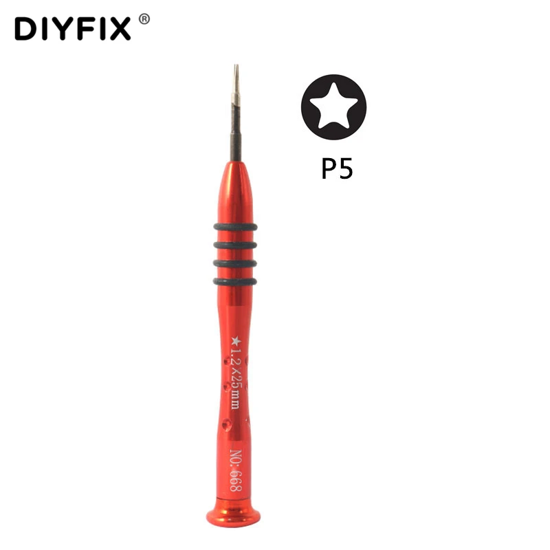 

DIYFIX Laptop Opening Repair Tools 1.2mm P5 Pentalobe Screwdriver Non-slip Precision Screwdriver for MacBook Air and Pro Retina