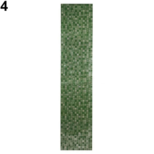45x200 см Мозаика из алюминиевой фольги самоклеющаяся кухня защита от масла Наклейка на стену DIY ванная комната домашняя настенная плитка отклейка и палка виниловая - Цвет: Green
