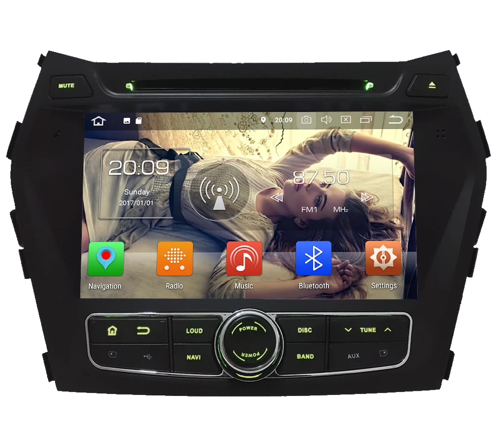 Sale KLYDE 8" 4G WIFI Octa Core PX5 Android 8.0 4GB RAM 32GB ROM Car DVD Multimedia Player Stereo For Hyundai IX45 Santa FE 2013-2016 0