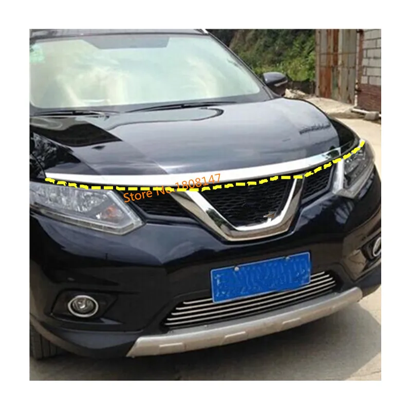 Front Grille Around Trim for 2014-2016 Nissan X-Trail Rogue Full Set NEW 3PCS