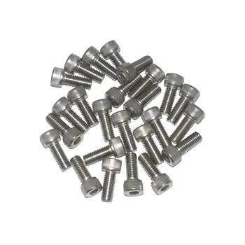 

25pcs M8 x 20mm 304 Stainless Steel Hex Key Bolt Socket Head Cap Screws silver