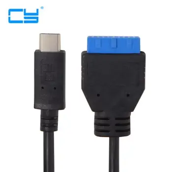 

Desktop Board USB 3.1 USB-C Type C Male to 3.0 19-pin 20p Male Extension Cable Computer