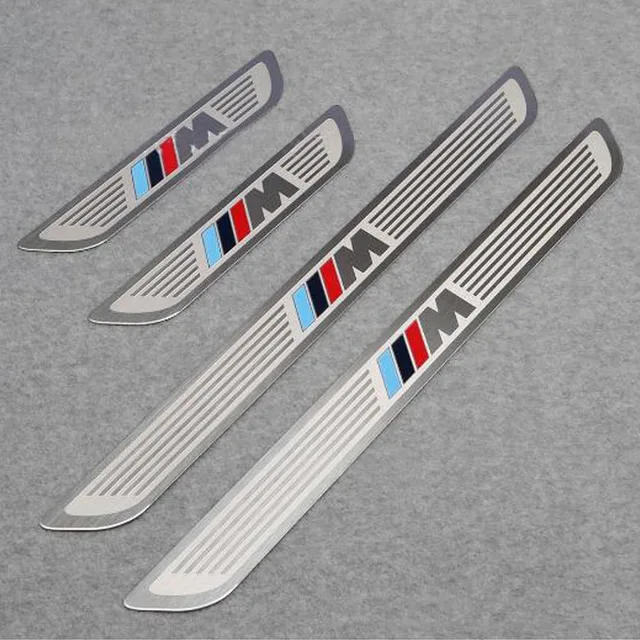 Stainless Steel Car Door Sill Scuff Plate Trim Car Guard Sill For BMW 3