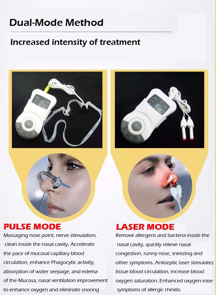 Аппарат для избавления от аллергии для лазерного лечения ринита аппарат для терапии массажное устройство для носа, для лечения ринитов лечение синусита