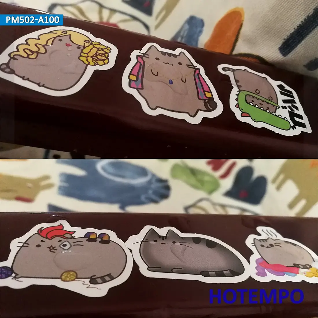 100pcs Cartoon Fat Cat Emoji Cute Stickers for Kids DIY Mobile Phone Laptop Luggage Guitar Case Skateboard Bike Decal Stickers
