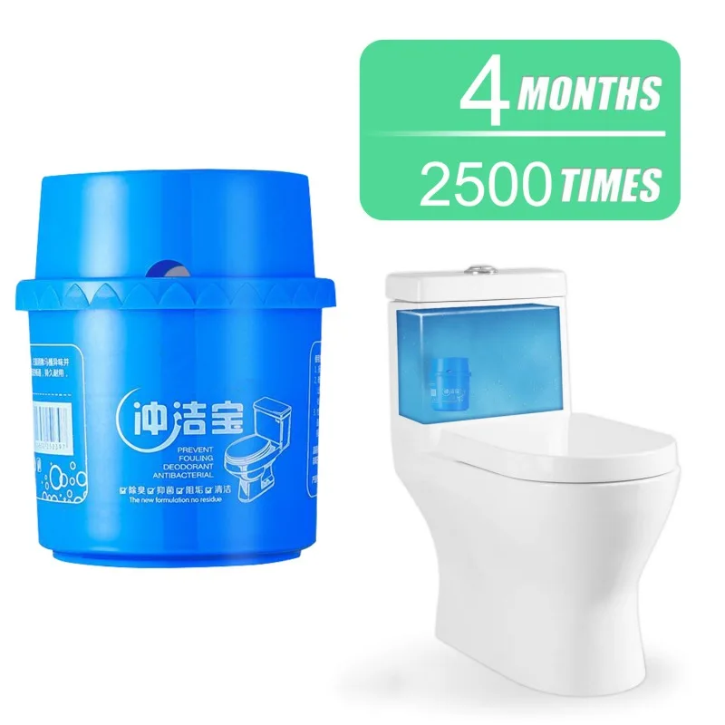

Toilet Cleaner Household Bacteria Cleaning Tool Ceramic Tile Stain Remover for Home Bedroom Cleaner 2500 Times 4 Months Flushes