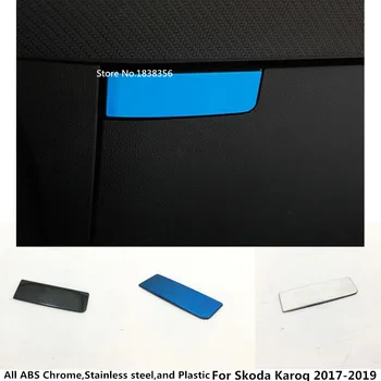 

(Only Fit For Left Hand Drive)For Skoda Karoq 2017 2018 2019 2020 Car Stainless Steel Glove Box Switch Front Trim Panel Frame