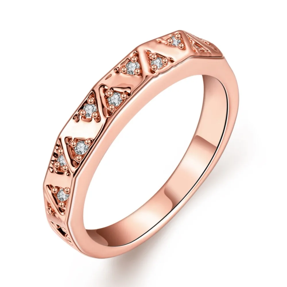 

NR01 Elegant 925 Sterling Silver For women Wedding Gift Round Ring Fashion Zircon Bridal Jewelry