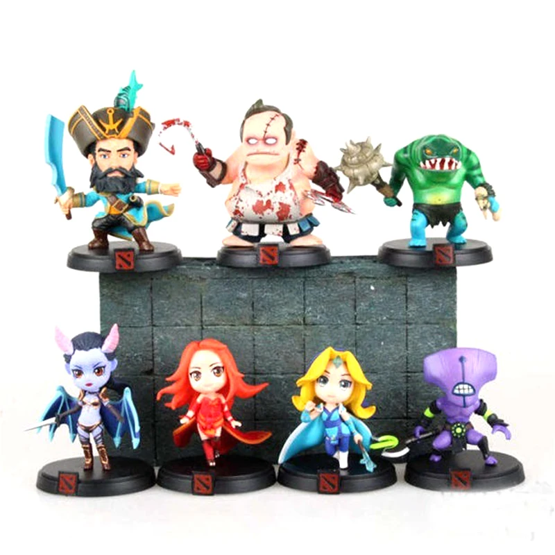 

Dota 2 figurines heroes toy 2016 New Dota2 figure Pudge Darkterror FV Rylai Crestfall Kunkka Leviathan TH Lina Akasha QOP SM
