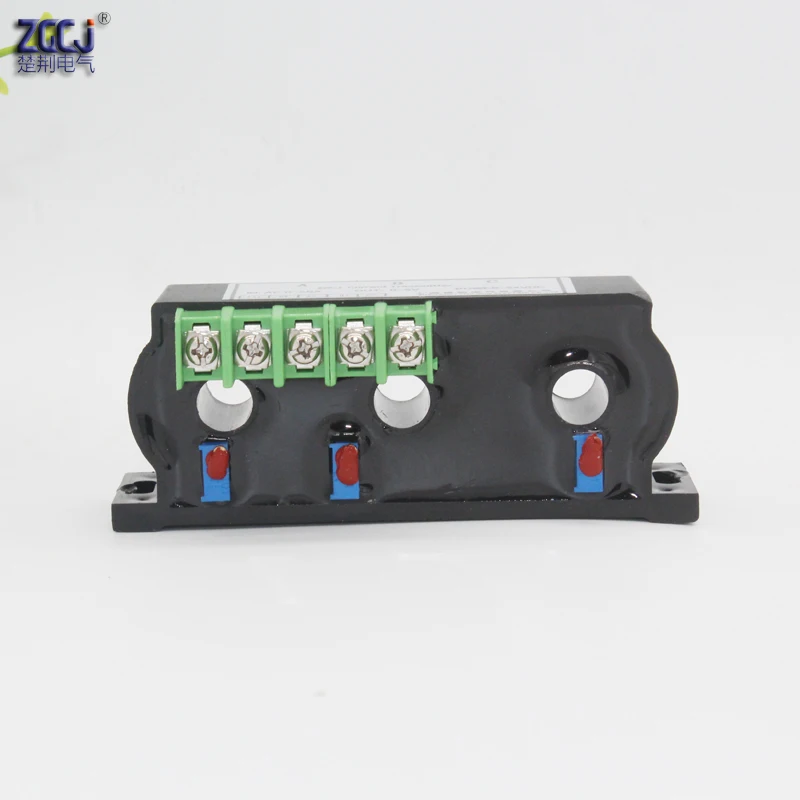 AC 50A 100A перфорация 3 фазный ток передатчик 4-20mA, 0-20mA, 0-5 V, 0-10V из перфорированной 3 фазы амперметр переменного тока преобразователь сигналов