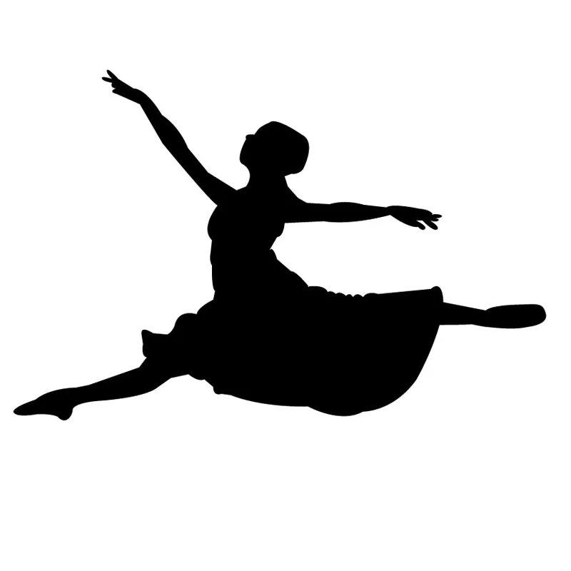 Hot Sale Vinyl Leaping Ballet Dancer Silhouette Wall Decals Nursery