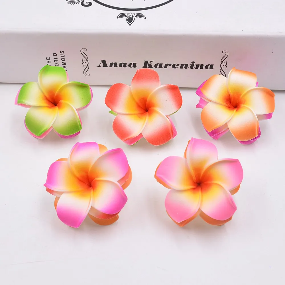 

10pcs (4cm/flower) Artificial multicolor Egg flower head / PE foam Hawaiian flower wedding party decoration craft flower