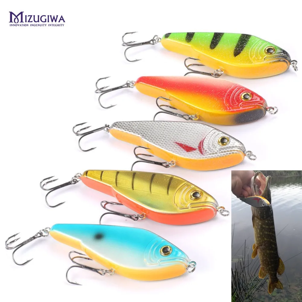 

Pesca Pike Fishing Lure Jerkbait Buster Jerk Big VIB Baits Mustad Hooks 50g 120mm Pike Fishing Lure Slow Sinking Big Pike Lure