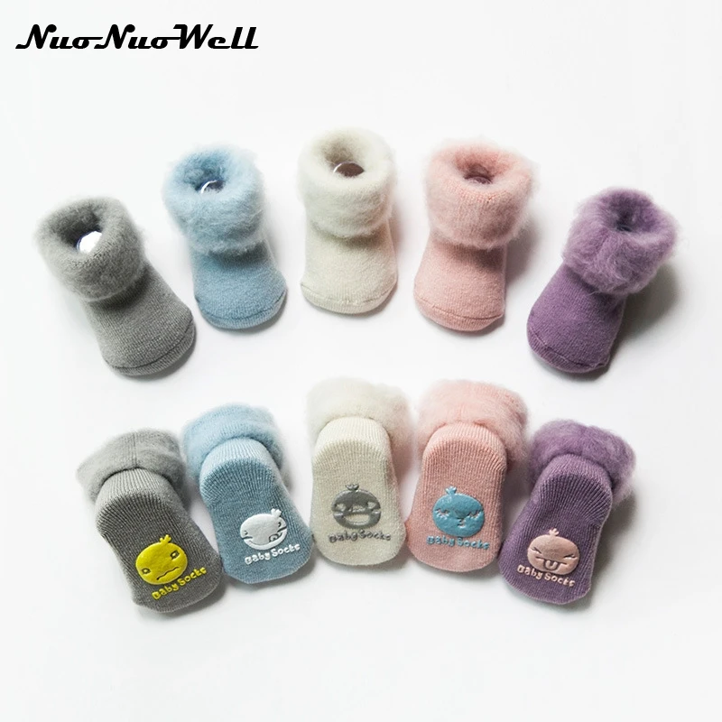 

Baby's Socks in Winter Thickening NewBorn Sock Children Warm Baby Socks Cotton Kids Foot Wear for Boys Girls 0-24 Months