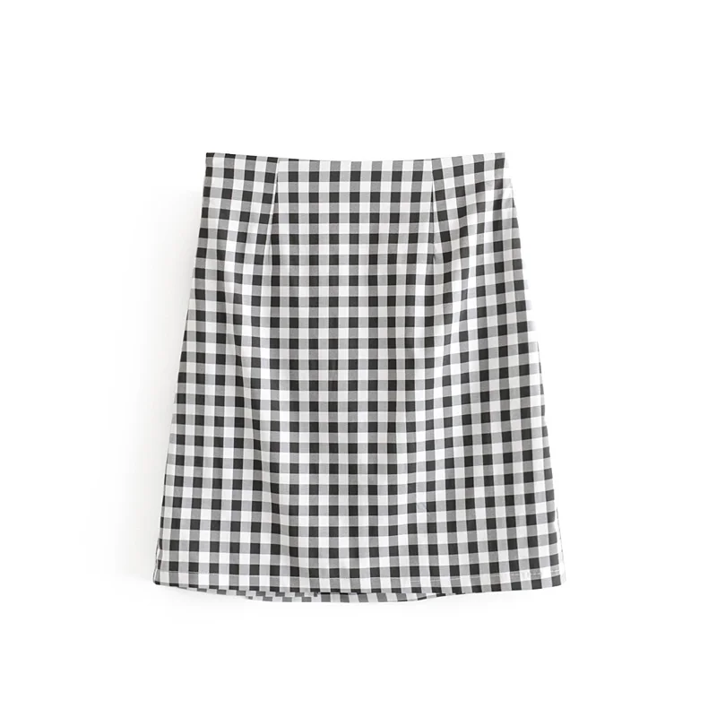 Withered skirts women england style harajuku ruffless plaid panelled mini sexy faldas mujer moda skirts womens