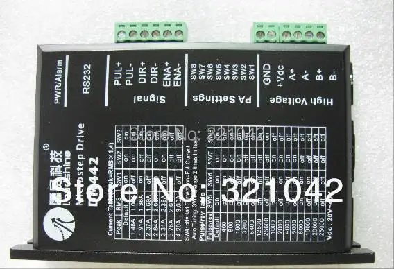 

Leadshine Digital Stepper Motor Driver DM442 based on DSP design fit nema17 to nema 23 motor CNC stepper system