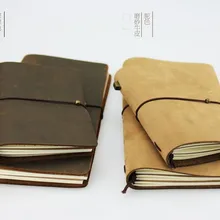 Путешественников блокнот ручной работы натуральная кожа блокнот с отрывными листами бухгалтерская книга стандартные паспортные размер время этап дизайн