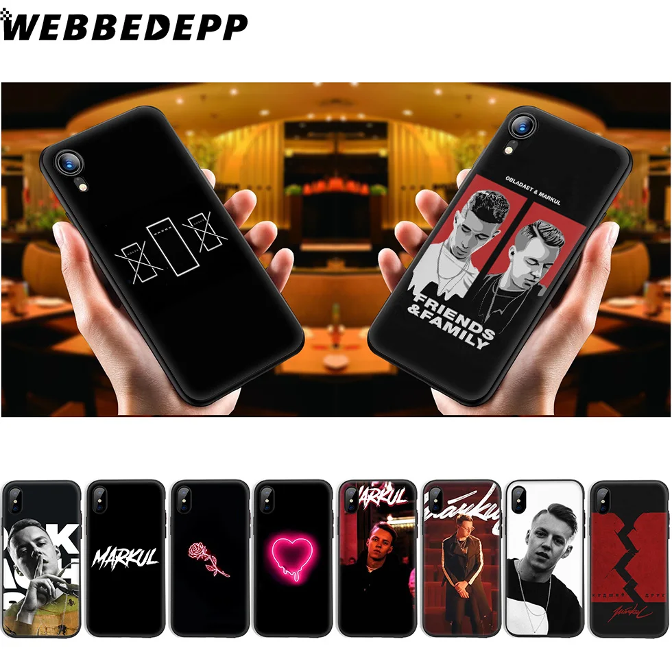 WEBBEDEPP Markul Rapper Soft Silicone Case for iPhone 11 Pro Xr Xs Max X or 10 8 7 6 6S Plus 5 5S SE |
