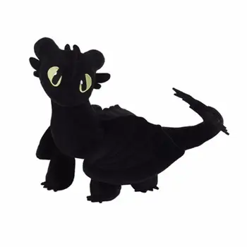 

60cm Giant 2019 How To Train Your Dragon 3 Plush Toy Toothless Light Fury/Night Fury Stuffed Plush Doll Gift for Kids Birthday