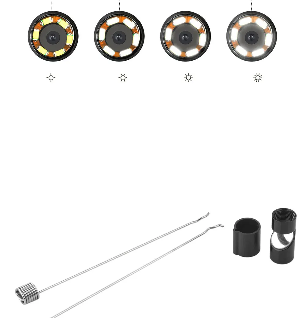 1/1. 5/2 м 7/5. 5 мм линза эндоскопа HD 480P USB OTG гибкий эндоскоп Водонепроницаемая наблюдательная трубка камера бороскоп для андроида телефон ПК