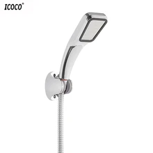 ICOCO ручной душ разбрызгивателем держатель кронштейн Ванная комната настенное крепление Серебряный Пластик Регулируемая подставка Ванная комната душ кронштейн