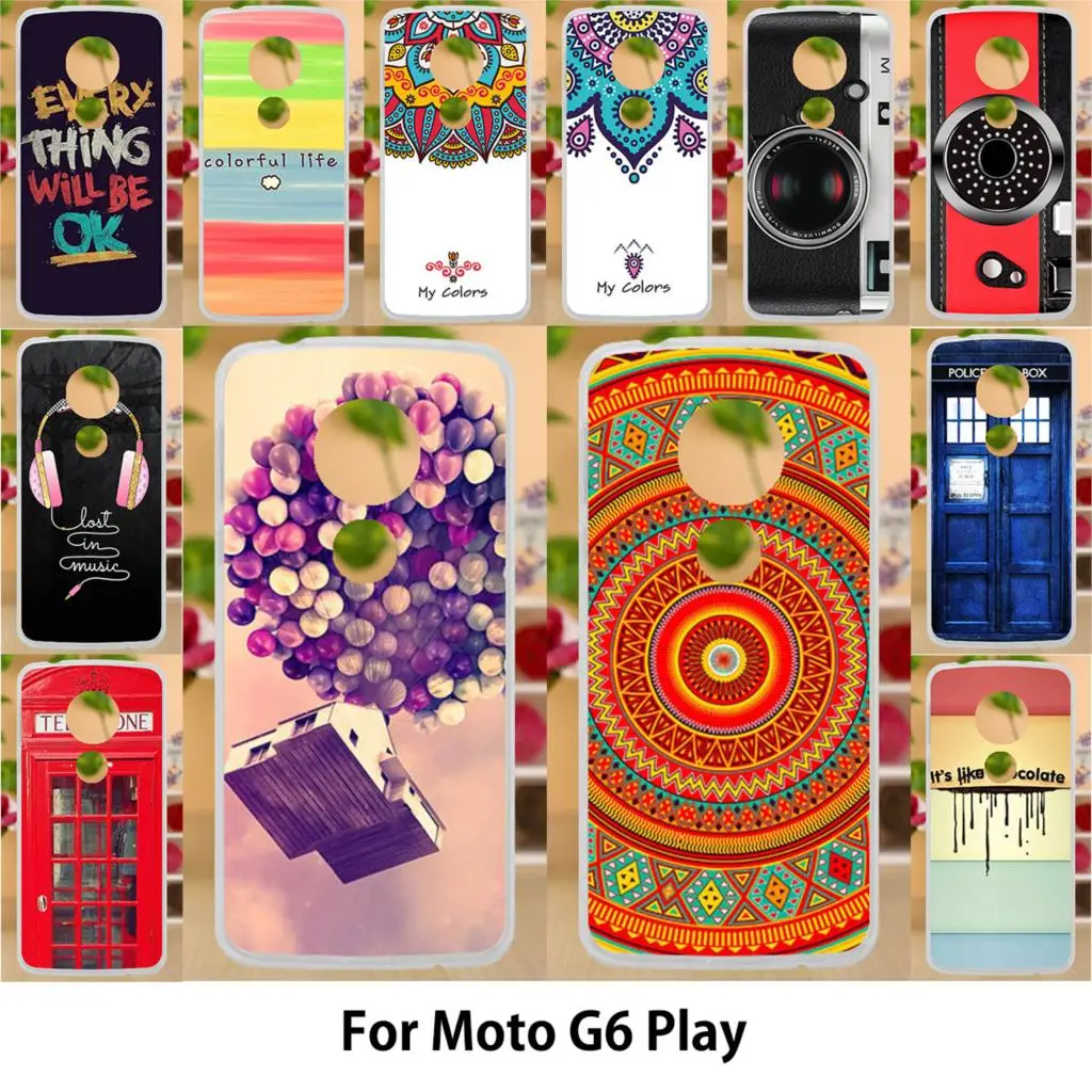 

Anunob Case For Motorola Moto G6 Play Cases TPU Soft Silicone 5.7 inch Cover For Motorola Moto G6 Play Romance Covers