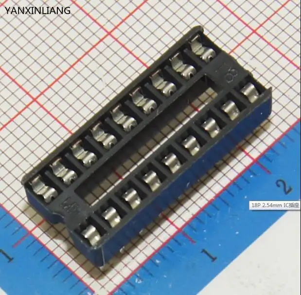 26pcs 18 Pin DIP SIP IC Sockets Adaptor Solder Type | Электронные компоненты и принадлежности