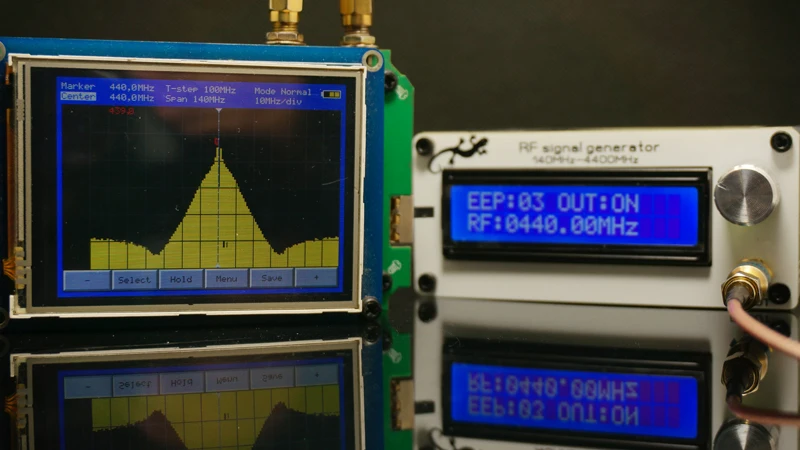 140 МГц до 4400 МГц RF генератор сигналов источник сигнала цифровой lcd+ литиевая батарея+ антенна