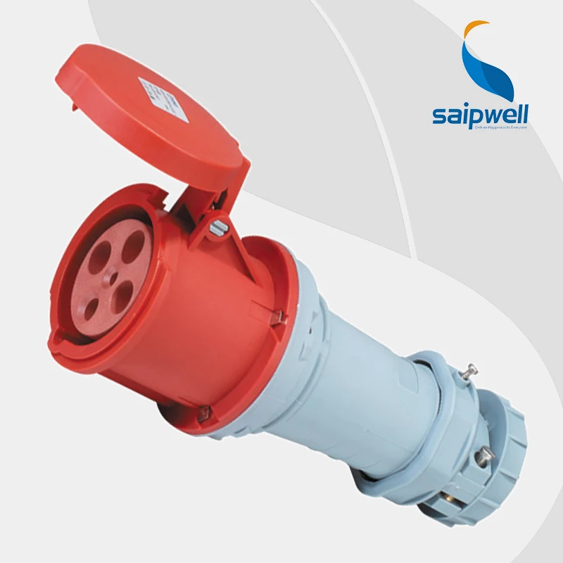 

Wholesale Saipwell ac socket waterproof IP44 4P 63A 400V EN / IEC 60309-2 Female connector socket SP1241