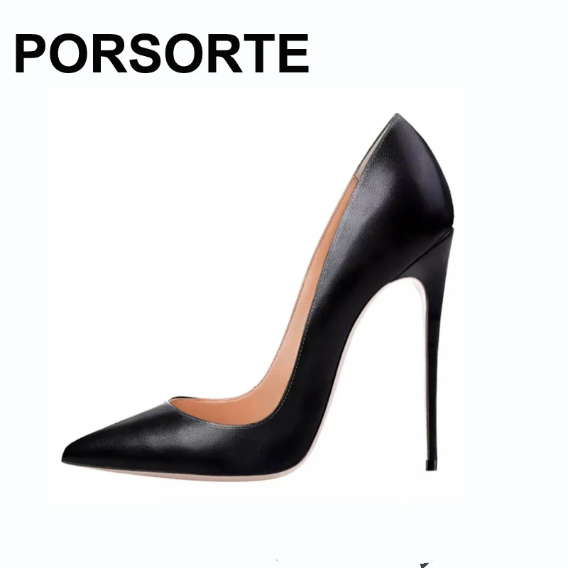 shiny black high heel shoes
