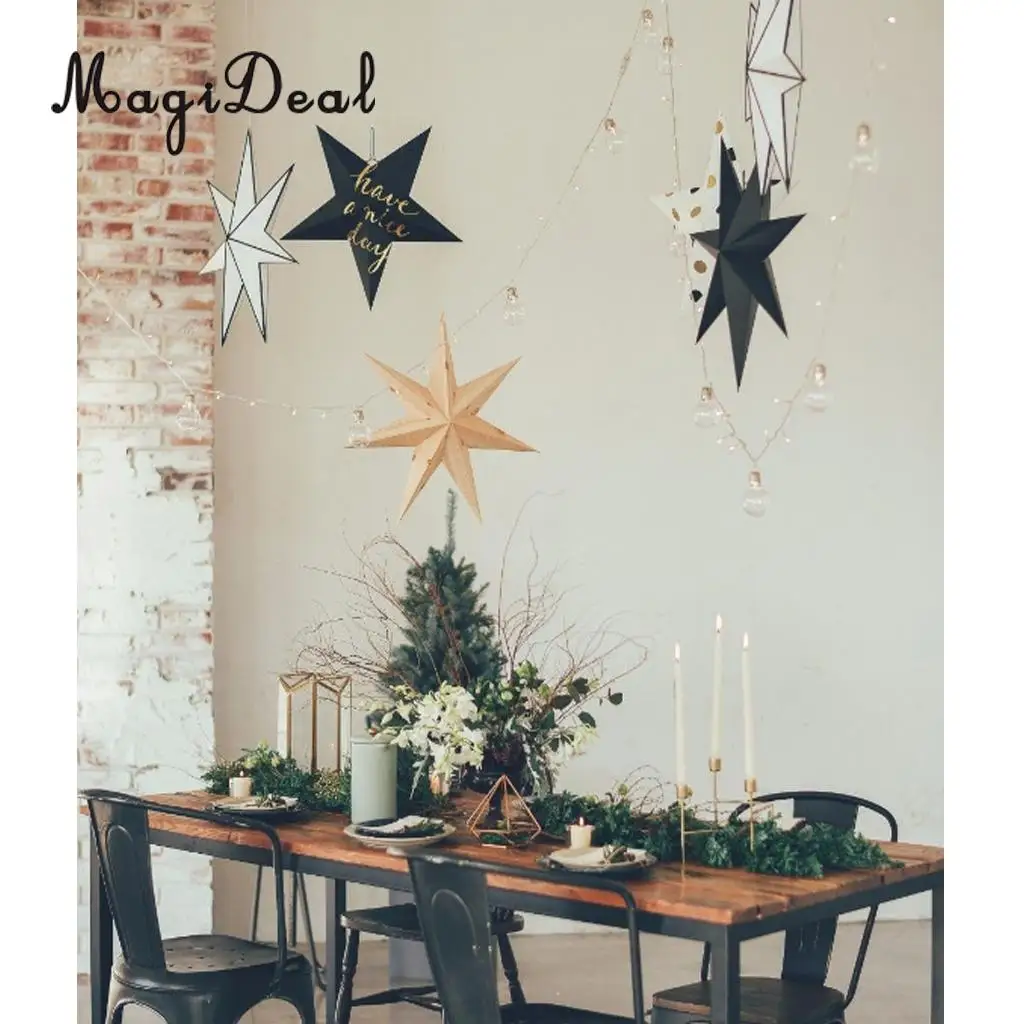 Paper Star Hanging Christmas  Home Party Decoration Wedding Prom Hanging