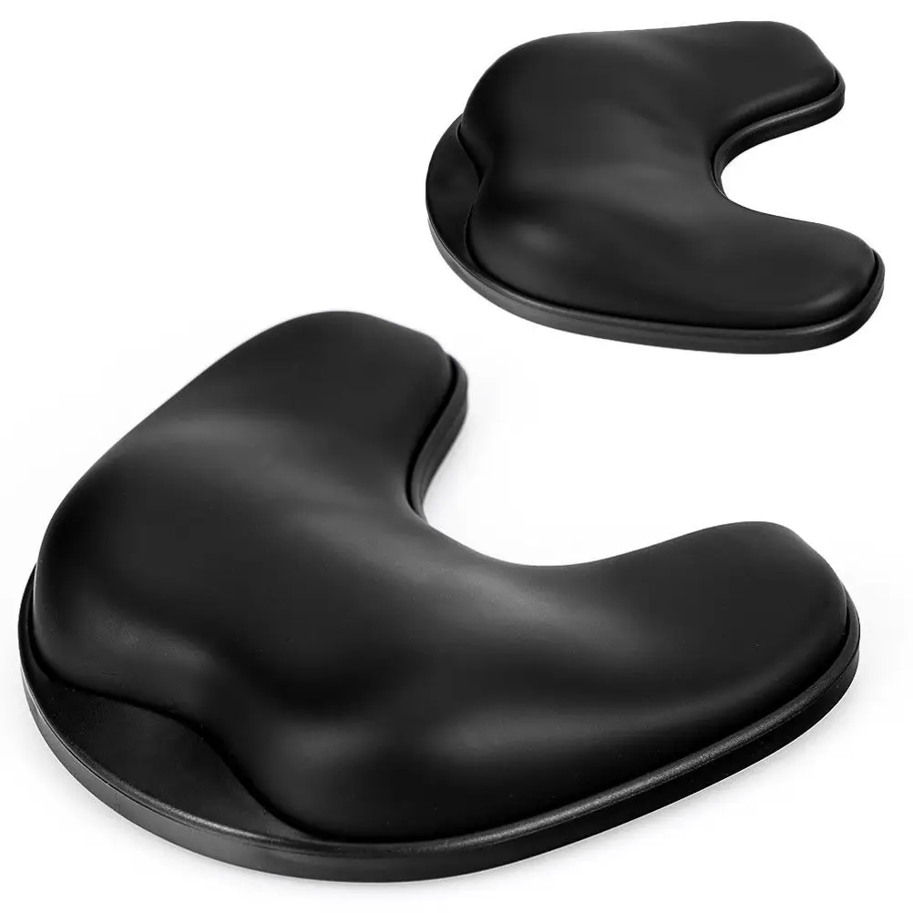 Sliding Black Mouse Hand Wrist Rest Mat Pad Memory Cotton Rotating Ergonomic Computer Mousepad