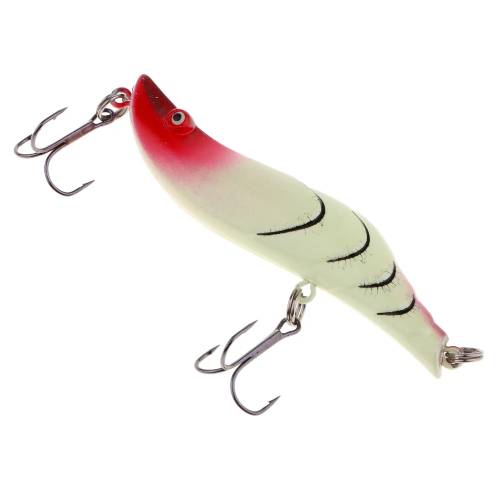 Perfeclan Fishing Lure Shrimp Lure Squid 8cm/15g Hard Jig Baits Swing Shrimp Squid Lure Squid Jigs Fishing Lures