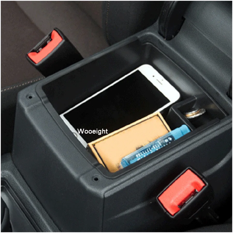 Wooeight Car Glove Box Armrest Center Console Box Secondary Storage Tray Holder Organizer For VW Golf MK7 GTI 2014 2015- 2018 (1)