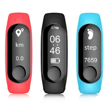 

Bluetooth M3 Smart watch with Heart Rate Blood Pressure Monitor Alarm Clock Pedometer Bracelet for Men Women PK xiaomi mi Band 3