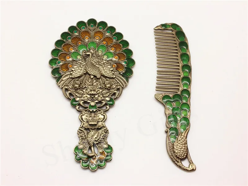 Peacock mirror comb sets (10)