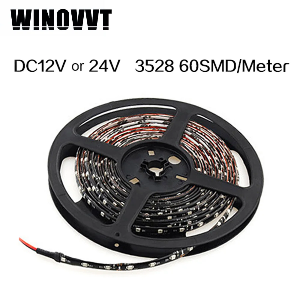 12 V 24 V 5 метров 3528 SMD 300 светодиодный авто мотоцикл стиль Водонепроницаемый газа лампы гибкие светодиодный полосы света