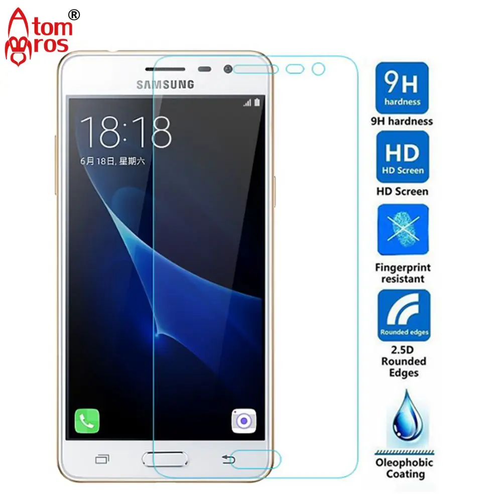 2 шт. ультра-тонкий закаленное стекло-экран протектор для samsung galaxy j3 появляются
