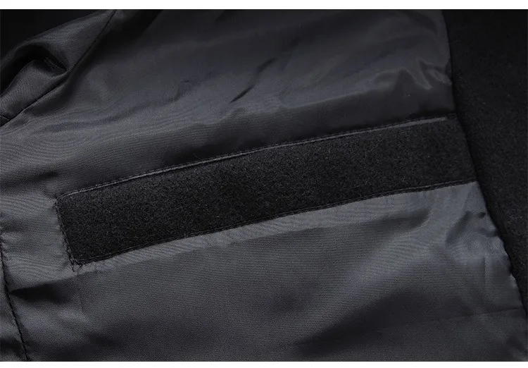 Men Fashion Jackets Men Slim Fits Coats Business Mens Long Winter Windproof Outwears Plus Size 5XL Black Hot Sale High Quality