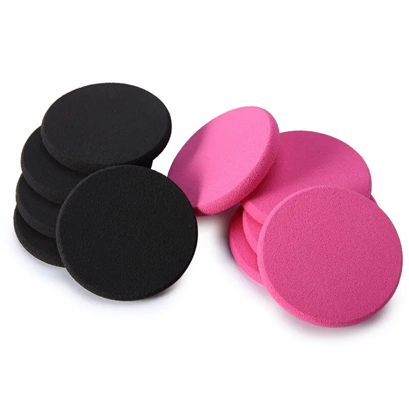 Special Chance for  55*7MM red and black latex 3pcs/bag BB foundation sponge round cosmetic pufff in makeup
