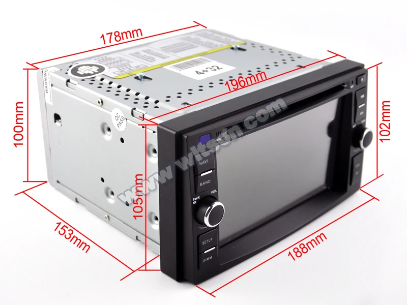 Best 6.2" Android 9.0 OS Car DVD Multimedia Navigation GPS Radio for Kia Cerato 2003-2006 & Sportage 2004-2010 & Sorento 2002-2010 5