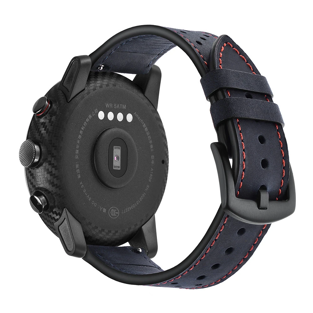 Сменный кожаный ремешок для смарт-часов HUAMI Amazfit Stratos 2/2S J05T | Электроника