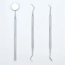 3 шт. стоматологические лупы зеркальный серповидный скалер для чистки зубов шпатель стоматологическое лабораторное оборудование подарок для дантиста уход за полостью рта набор для чистки зубов